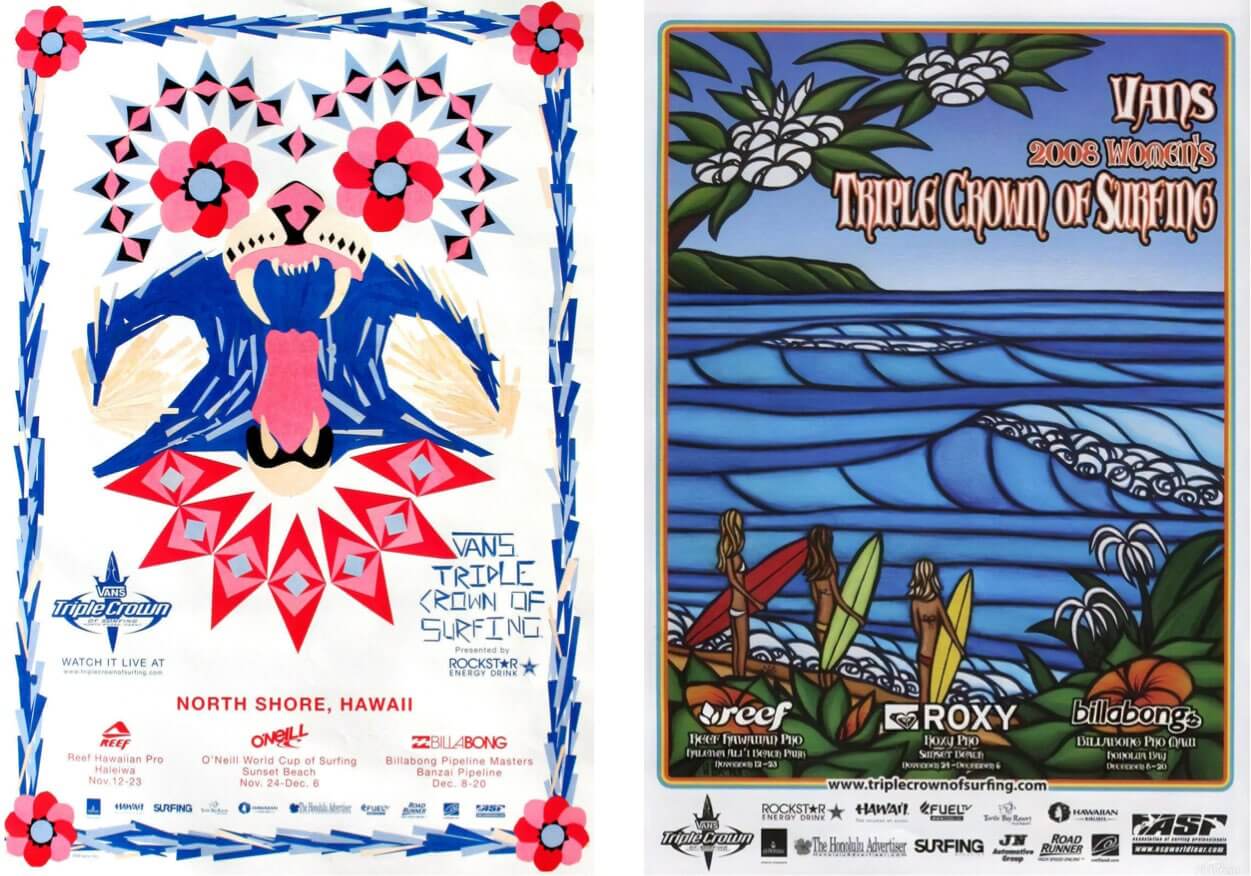 2008 Triple Crown of Surfing posters