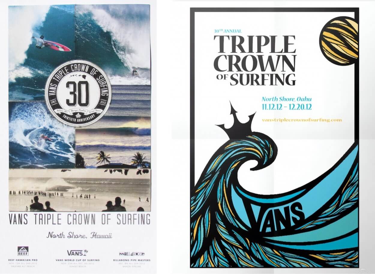2012 Triple Crown of Surfing posters