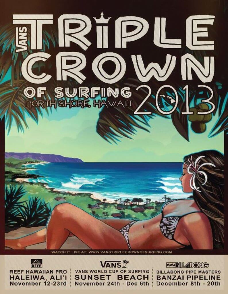 2013 Triple Crown of Surfing poster
