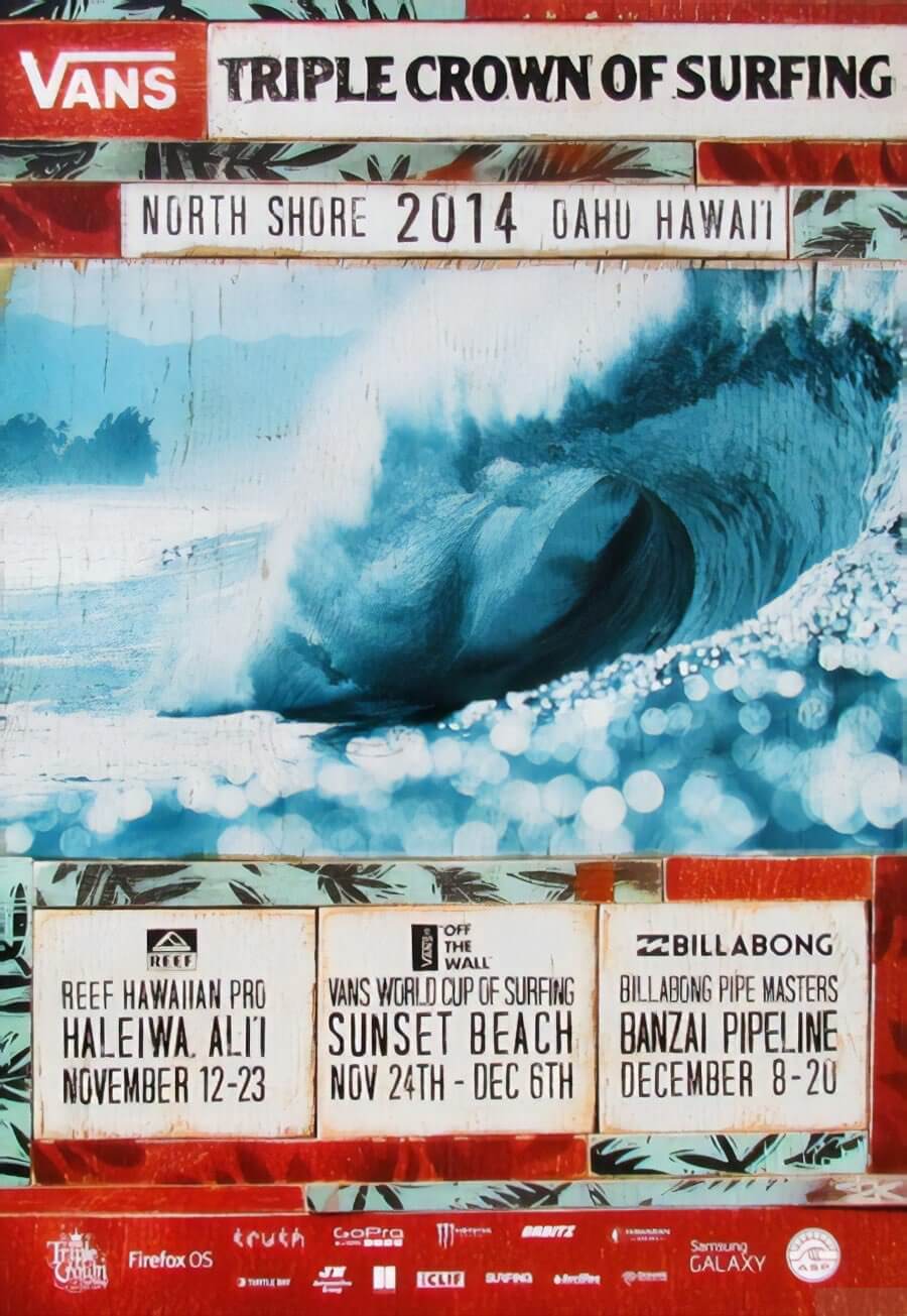 2014 Triple Crown of Surfing poster