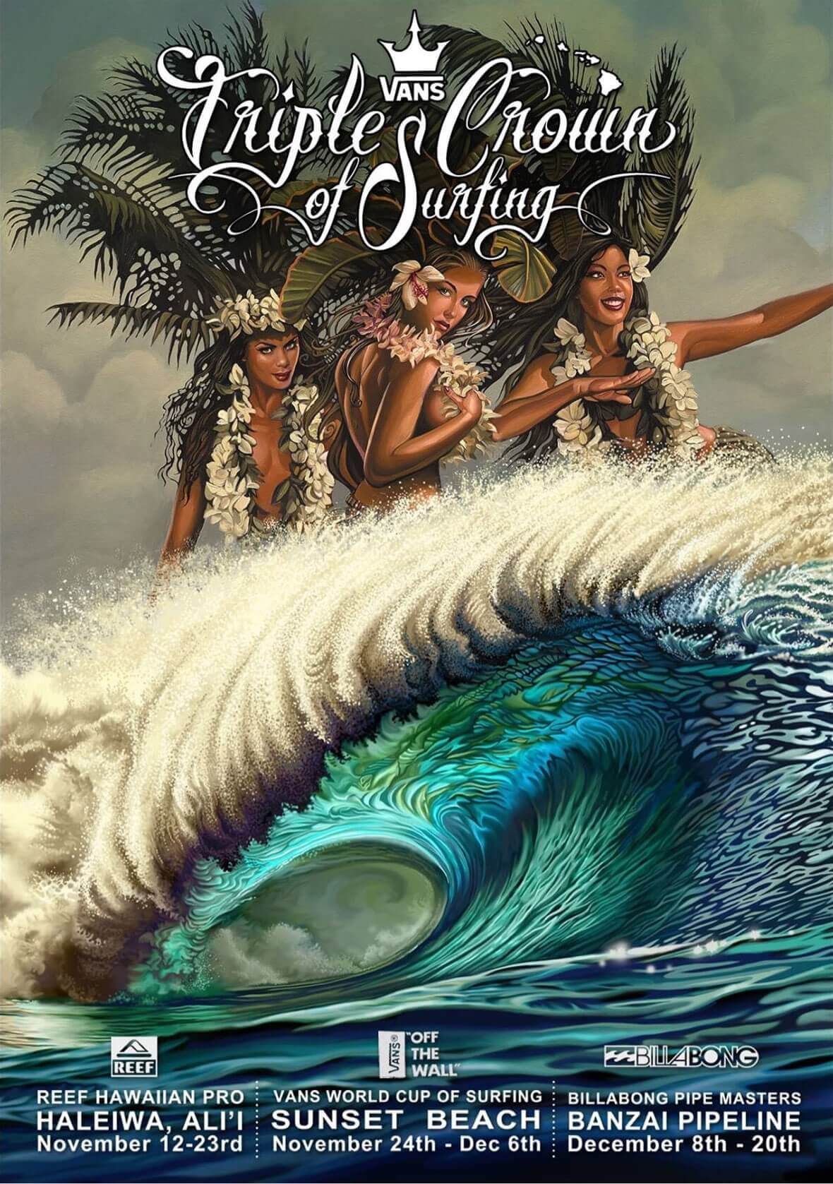 2015 Triple Crown of Surfing poster