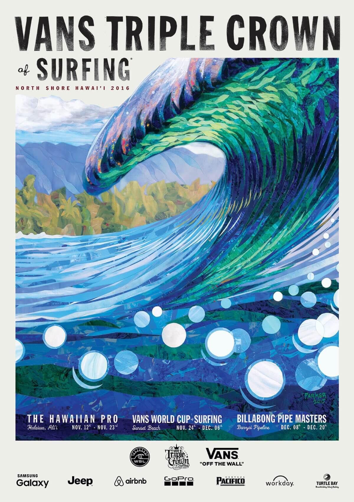 2016 Triple Crown of Surfing poster