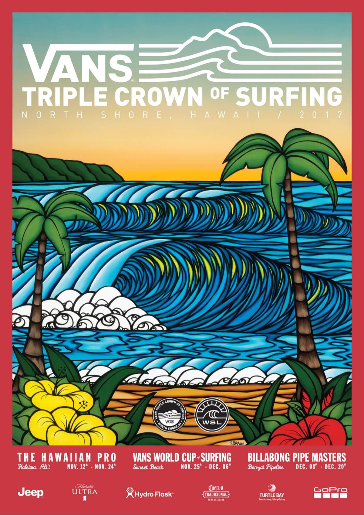 2017 Triple Crown of Surfing poster