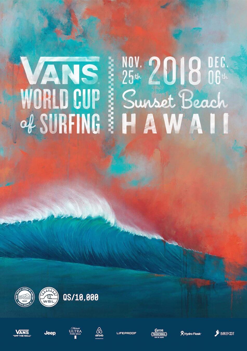 2018 Vans World Cup of Surfing poster
