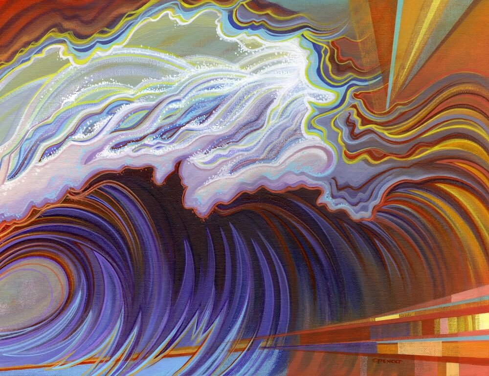Abstract surf art by Spencer Reynolds