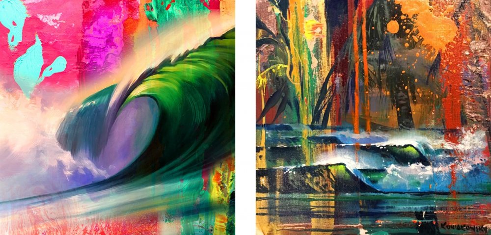 Abstract surf art | Club of the Waves