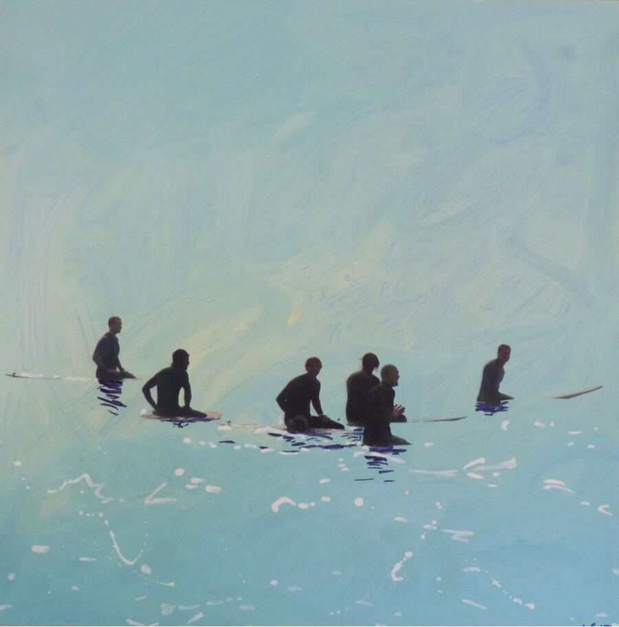 Surfers at Venice Beach Pier