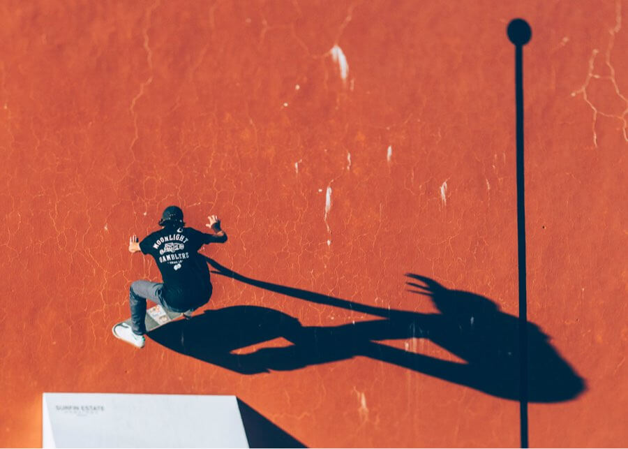 El Fronton skateboarder