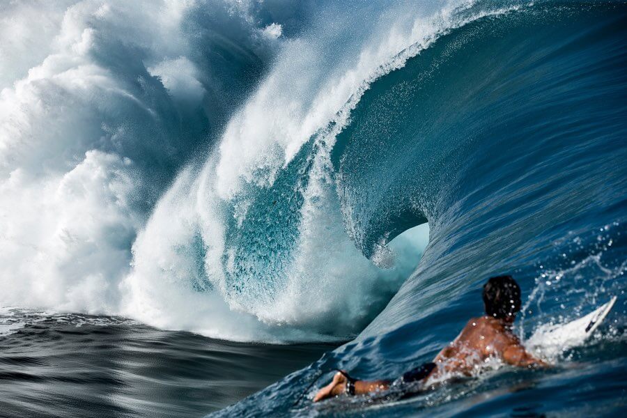 Checking In (surfer: Matehau Tetopata at Teahupo’o)