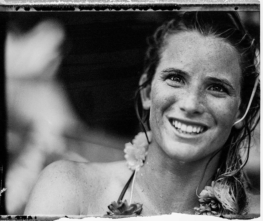 Portrait of female surfer, Courtney Conlogue