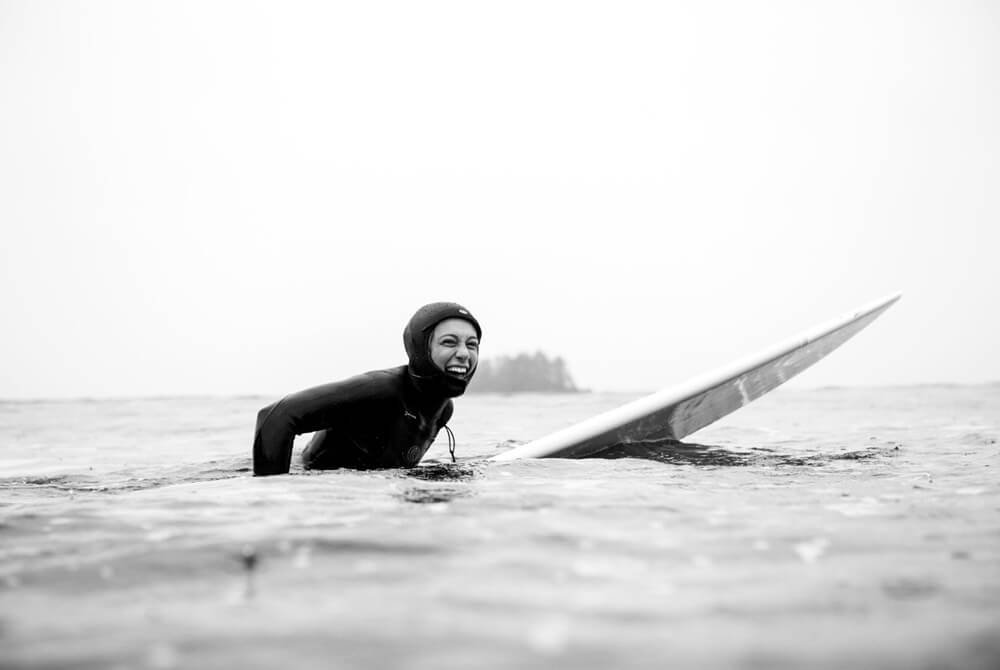 Cold water surfer, Emily Grubb