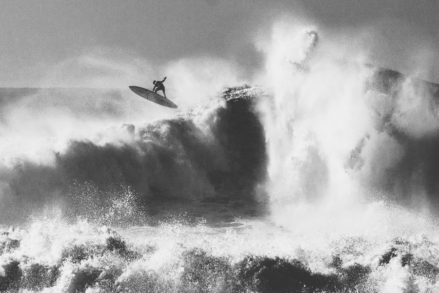 Nazaré (epic wave and surfer)