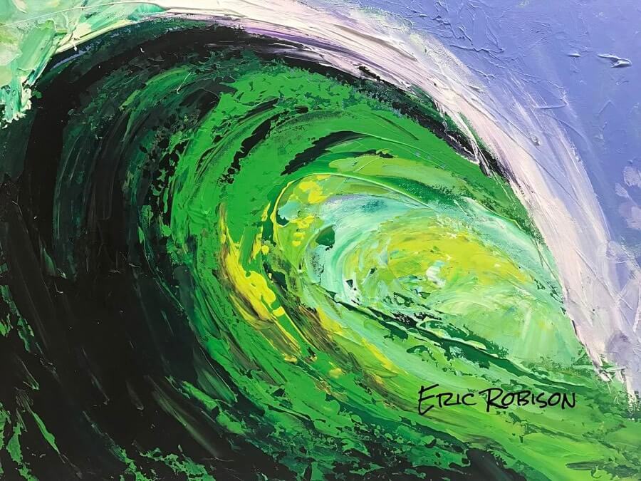 Green room surf art