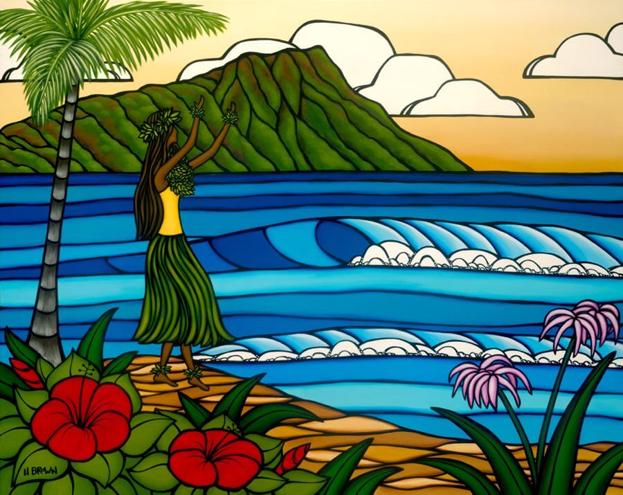 Heather Brown — Surf Artist in Kauai, Hawaii (via California)