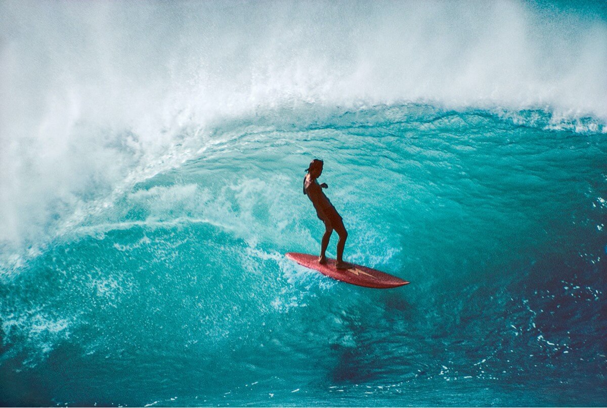 Gerry Lopez at Pipeline, Hawaii in 1971. Photo by Jeff Divine