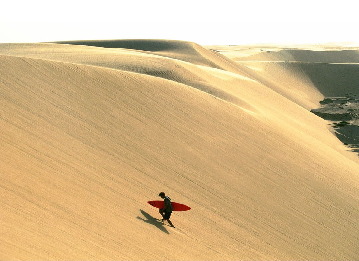 Shayne McIntire in Oman (sand dune walking)