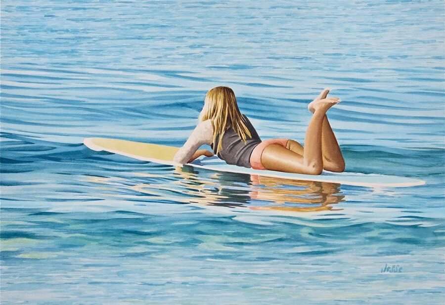 Female surfer