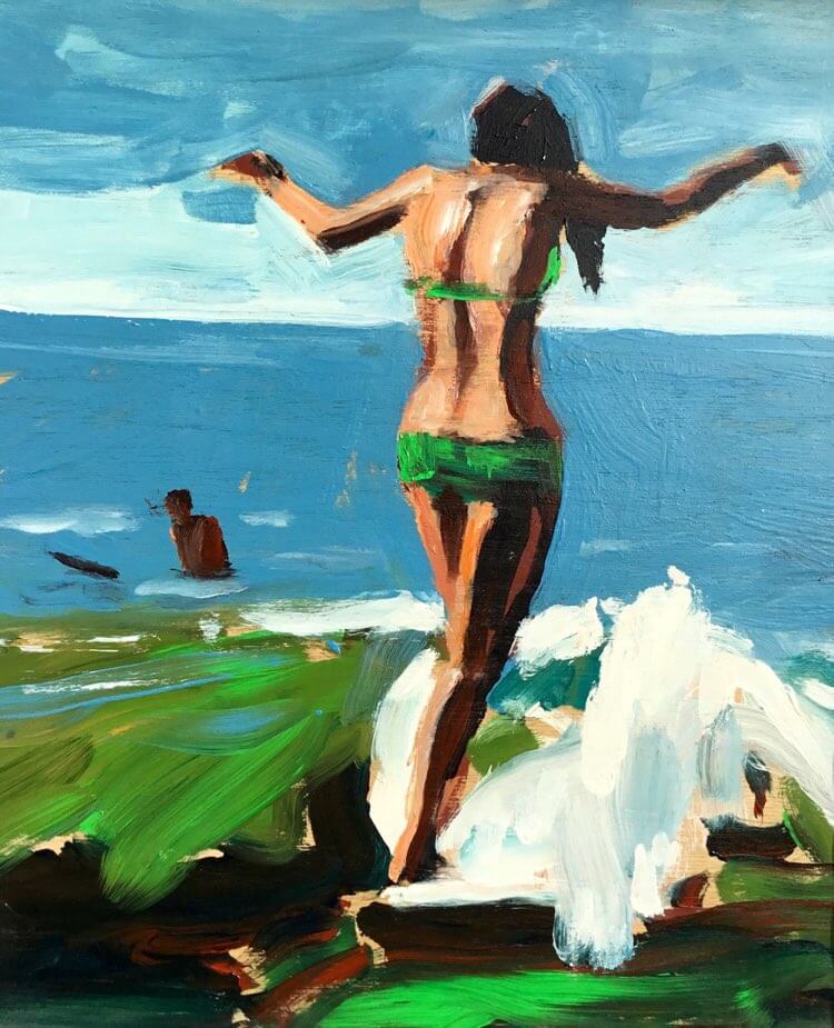 Heels On The Nose – Female Surfer