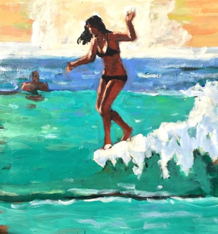 Spring Break – Female Surfer