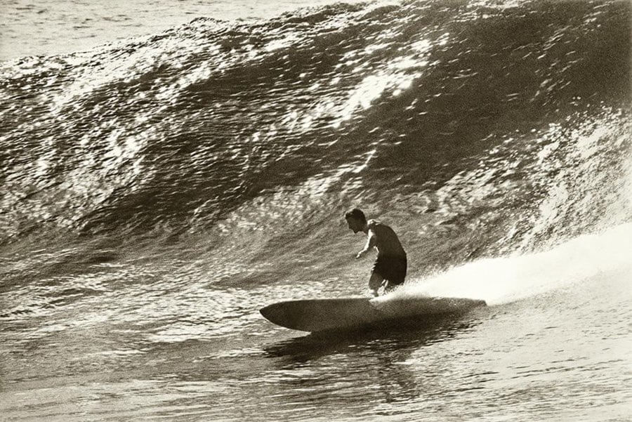 Nat Young, bottom turn at Honolua Bay, 1967