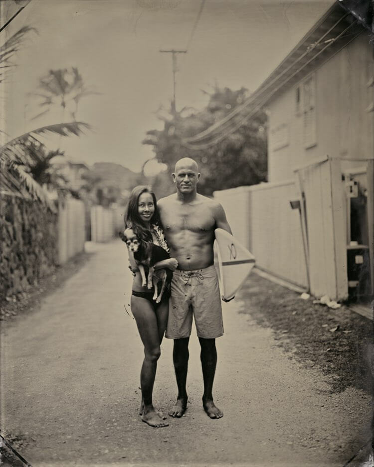 Kelly Slater and Kalani Miller