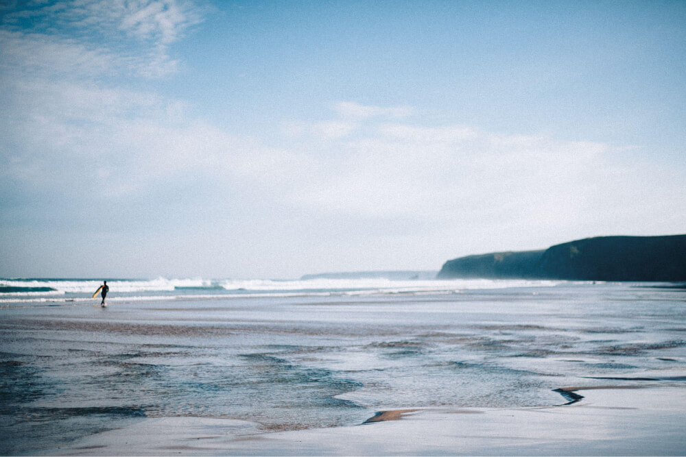 Cornwall coast scene