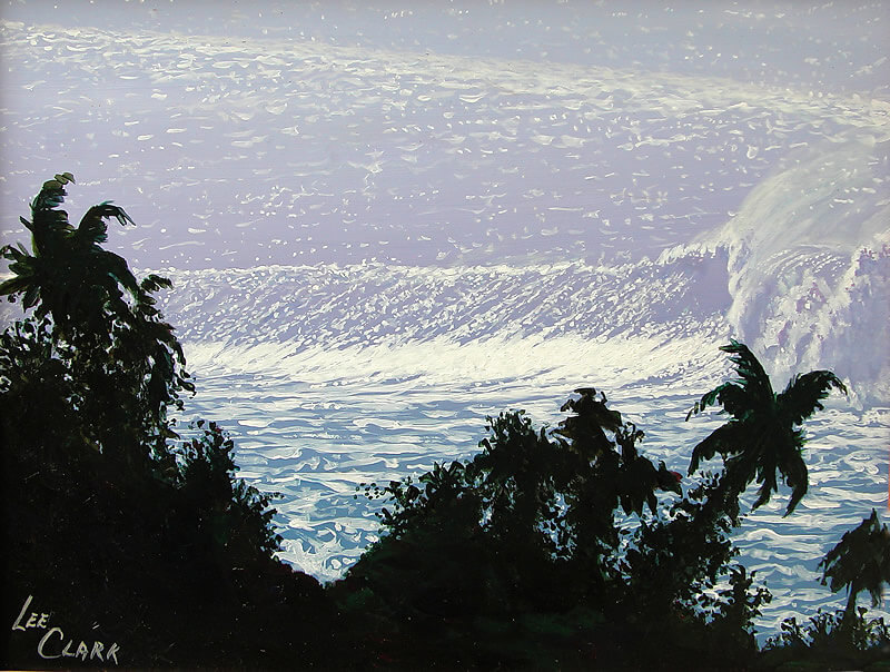 Wave glistening in the sun