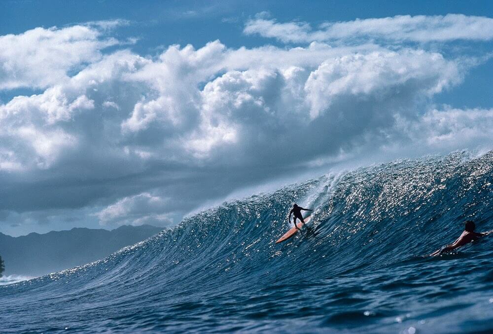 Water shot of surfer