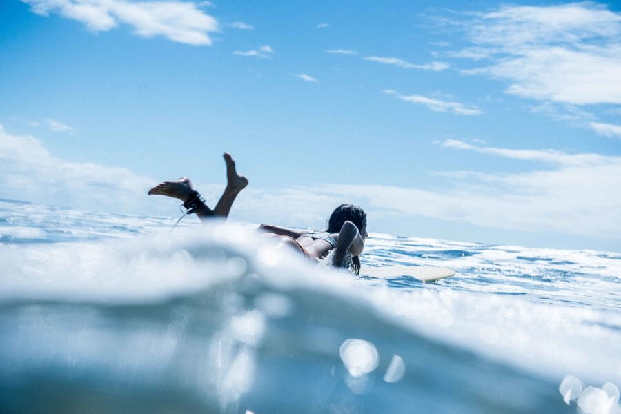Female surfer