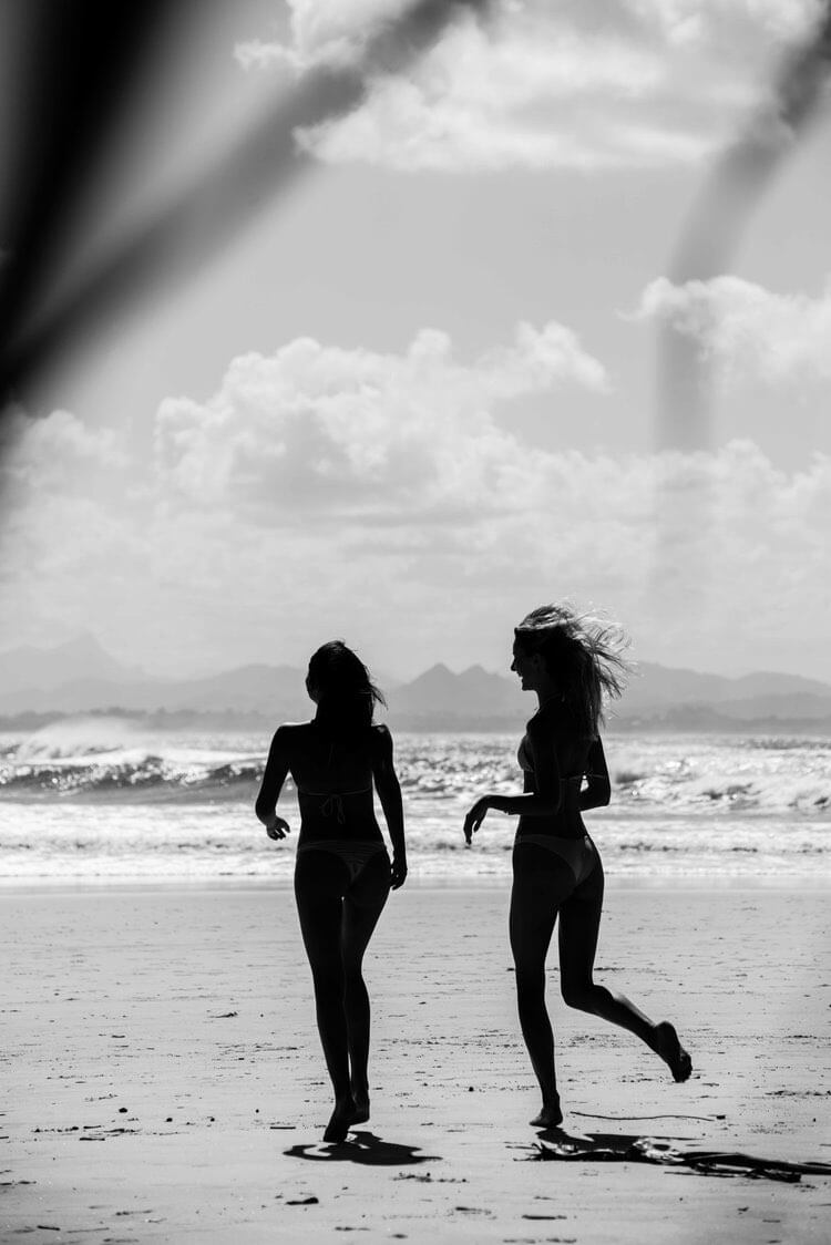 Women on beach