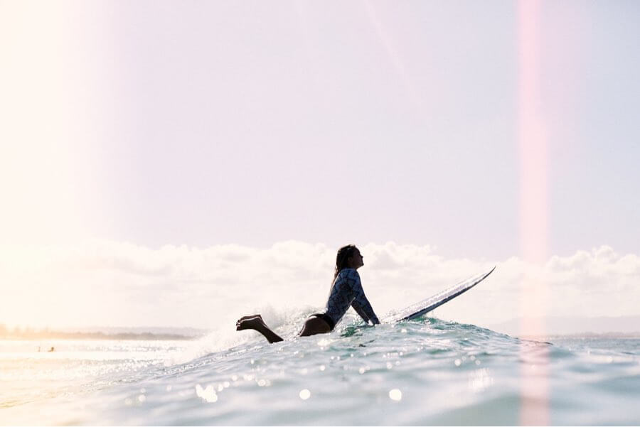 Female surfer