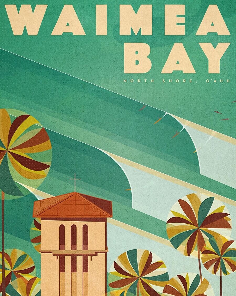 Waimea Bay, North Shore of Oahu, Hawaii
