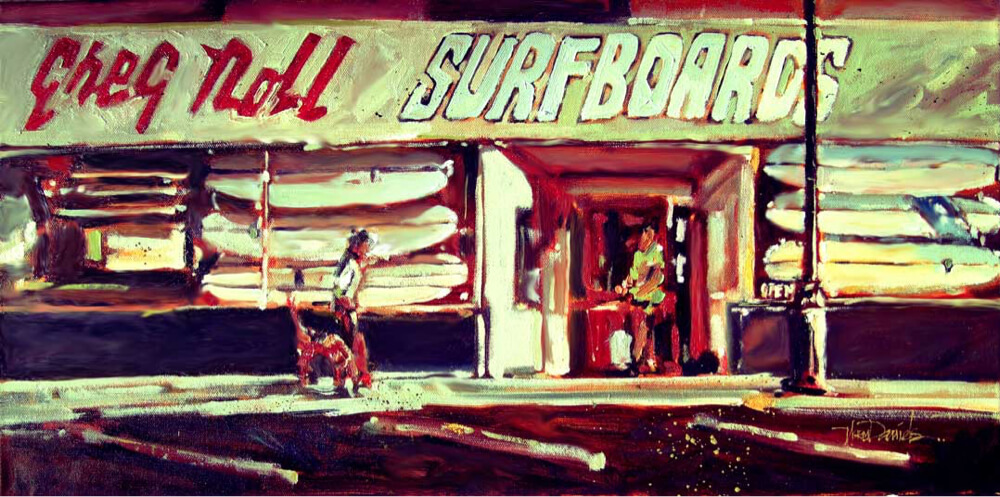 Greg Noll Surfbaordsin San Clemente, California