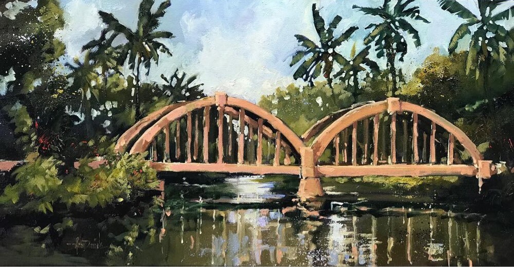 Rainbow Bridge in Haleiwa, Oahu, Hawaii