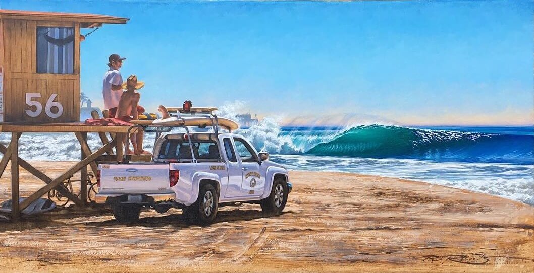 Surf art by Phil Roberts