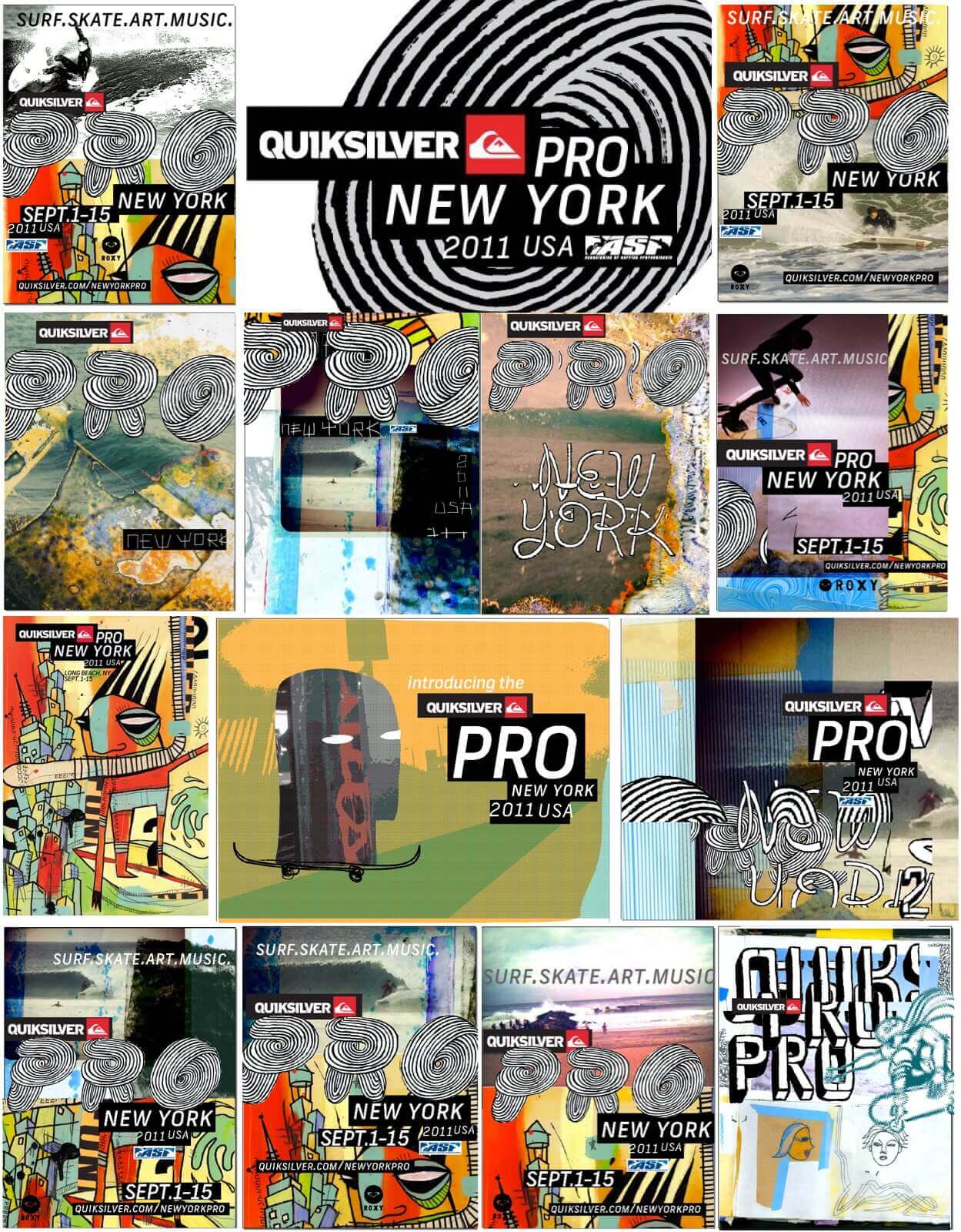 Quiksilver Pro New York concepts