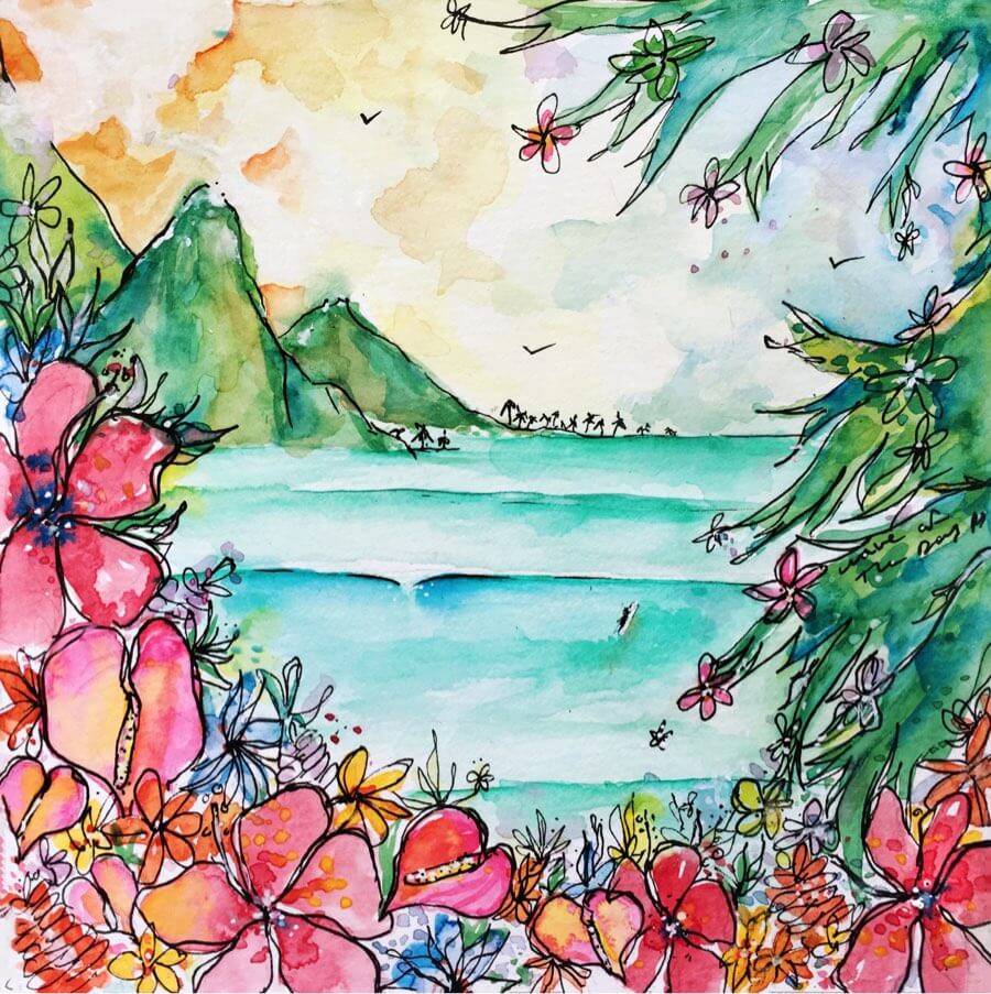 A-Frame In Some Blooms