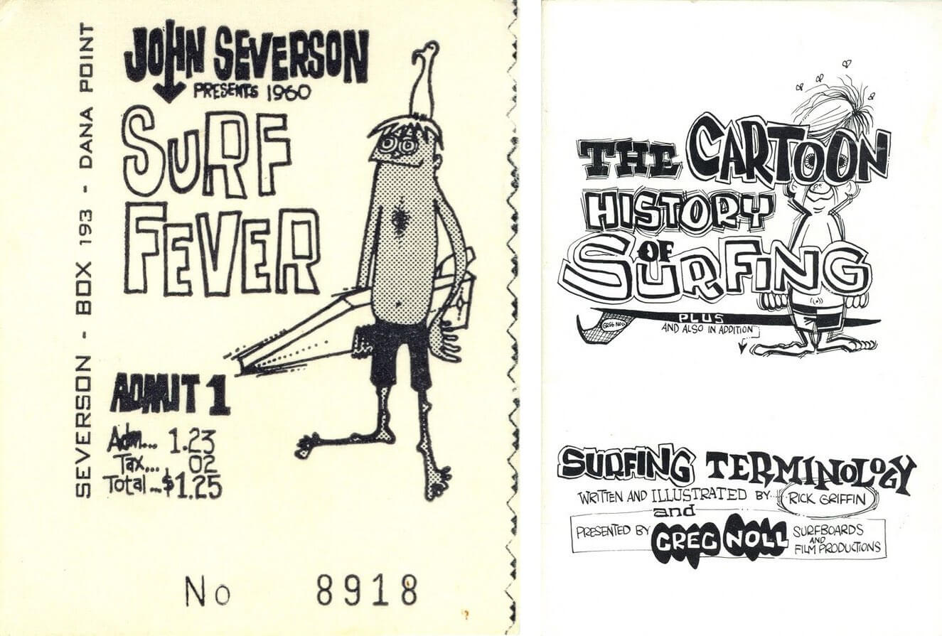 John Severson's "Surf Fever" and Greg Noll's "The Cartoon History of Surfing"