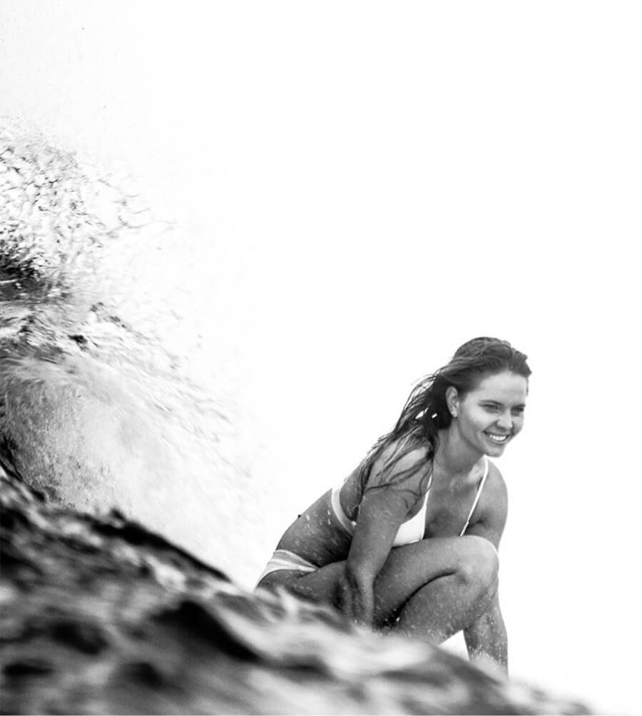 Roxy model and surfer, Bruna Schmitz. Photo by Séréna Lutton