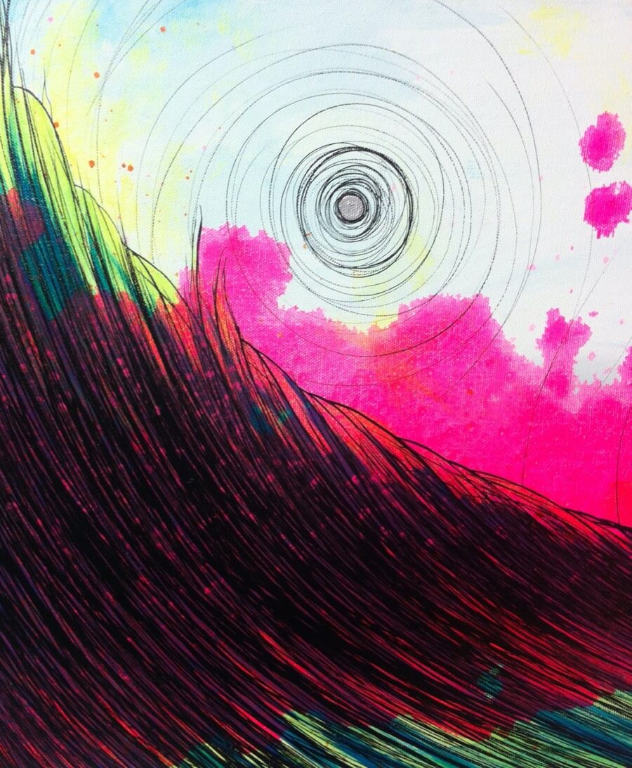 Abstract surf art