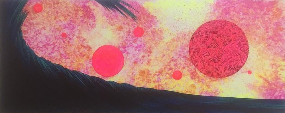 Abstract surf art