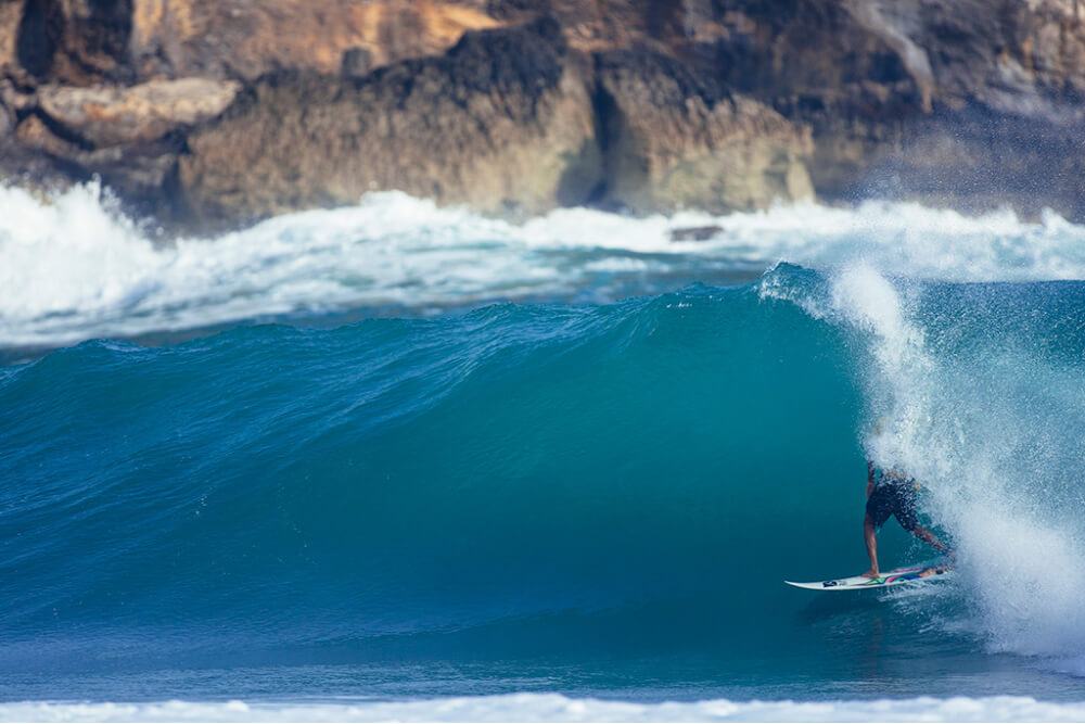 Surfer in the Barrel