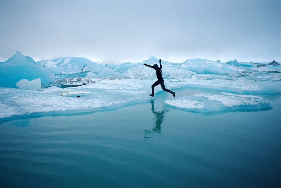 Iceland surfer