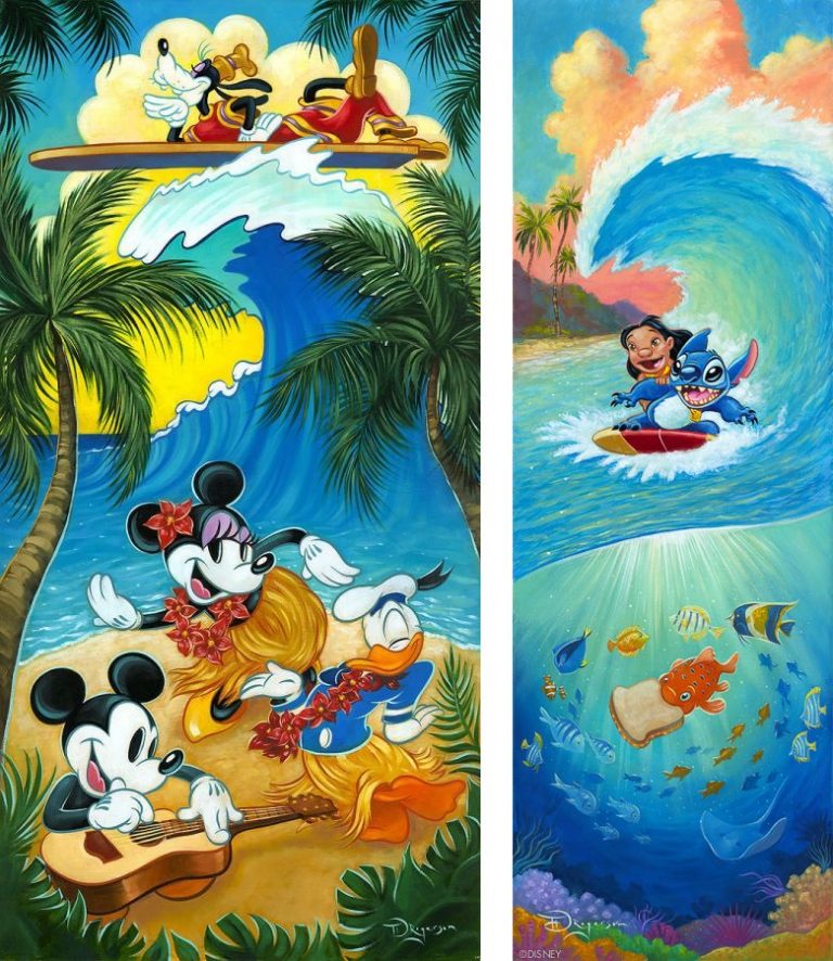 Disney Surf Art Club Of The Waves 